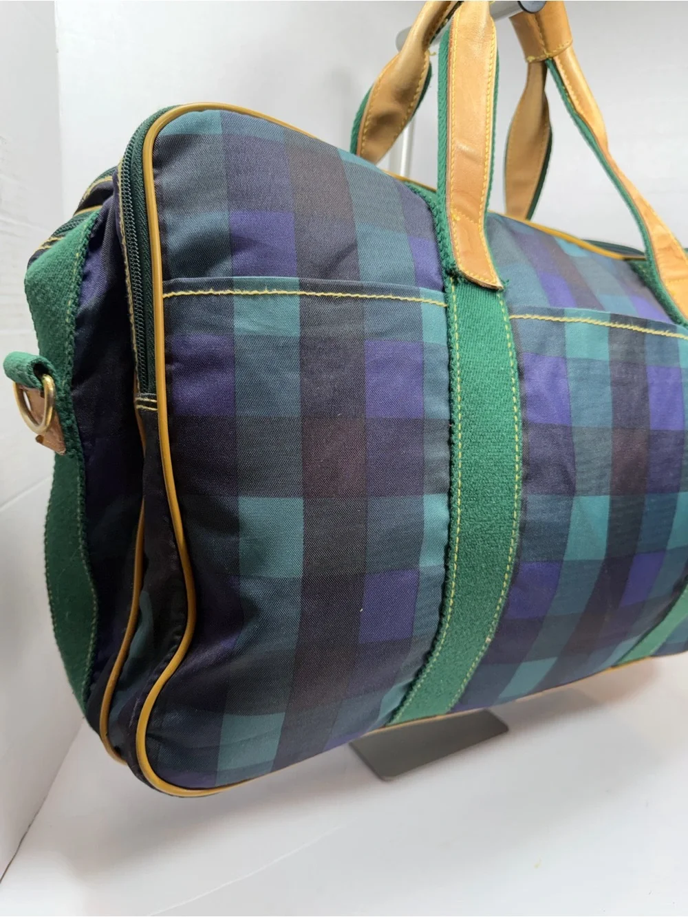 Vintage Christian Dior Plaid Suitcase, call outs in photos ,no strap